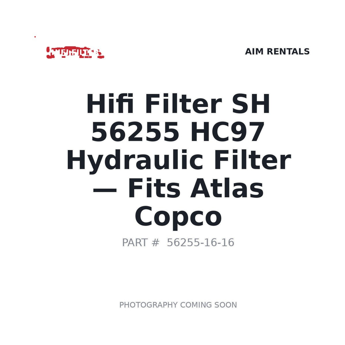 SH 56255 HC97 Filter HC97 Filters