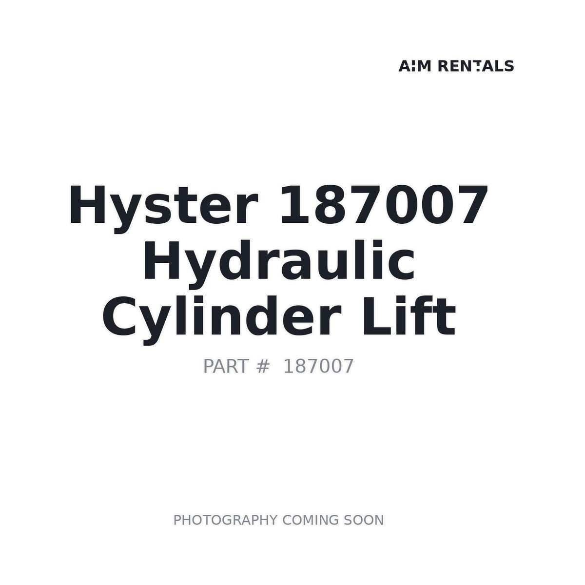Hyster 187007 Hydraulic Cylinder
