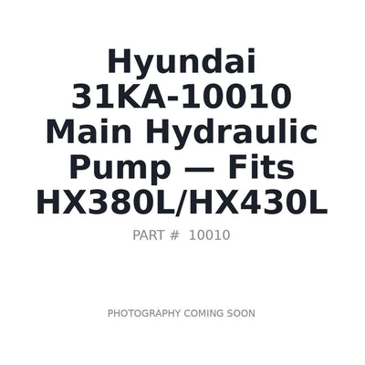 31KA-10010 Hyundai Hydraulic Pumps