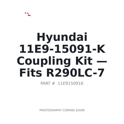 11E9-15091-K Hyundai Hydraulic Couplings . Fits R290LC-7