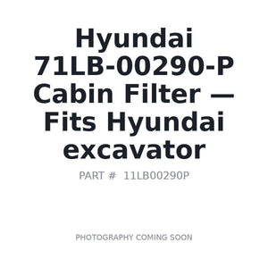 Hyundai 71LB-00290-P Filters | Fits Hyundai excavators | Stocked in BC, Ships Canada-Wide