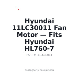 Hyundai 11LC30011 Fan Motor . Fits HL760-7 | Fits Hyundai HL760-7 | Stocked in BC, Ships Canada-Wide