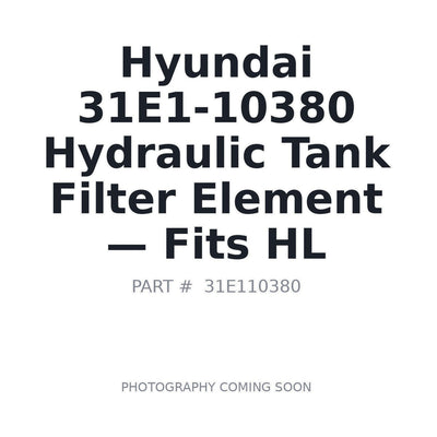 31E1-10380 Hyundai Filters