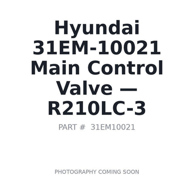 31EM-10021 Hyundai Hydraulic Valves