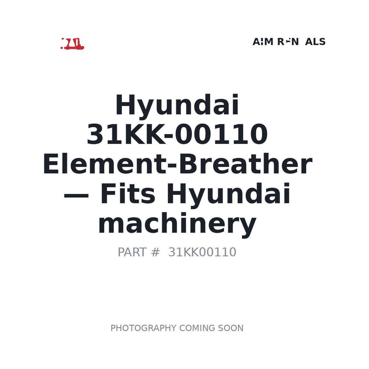 31KK-00110 Hyundai Breather Filter Element
