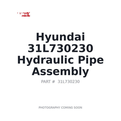 31L730230 Hyundai Hydraulic Pipe Assembly