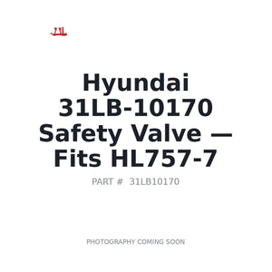 Hyundai 31LB-10170 Hydraulic Valves . Fits HL757-7 | Fits Hyundai HL757-7 | Stocked in BC, Ships Canada-Wide