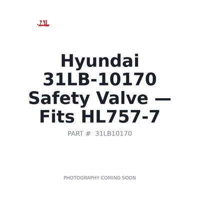 31LB-10170 Hyundai Hydraulic Valves . Fits HL757-7