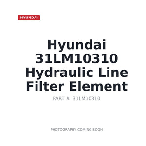 Hyundai 31LM-10310 Hydraulic Line Filter Element | Fits Hyundai HL series wheel loaders, also fits Caterpillar | Stocked in BC, Ships Canada-Wide