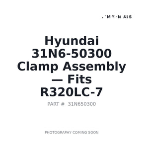 Hyundai 31N6-50300 Hydraulic Clamps . Fits R320LC-7 | Fits Hyundai R320LC-7 | Stocked in BC, Ships Canada-Wide