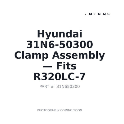 31N6-50300 Hyundai Hydraulic Clamps . Fits R320LC-7