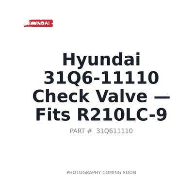 31Q6-11110 Hyundai Hydraulic Valves . Fits R210LC-9