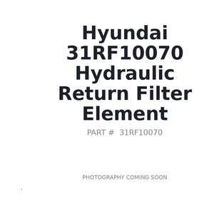 Hyundai 31RF-10070 Hydraulic Return Filter Element | Fits Hyundai wheel loaders | Stocked in BC, Ships Canada-Wide
