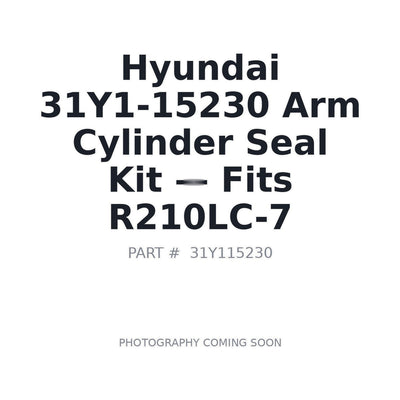 31Y1-15230 Hyundai Hydraulic Seals . Fits R210LC-7