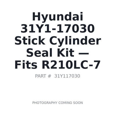 31Y1-17030 Hyundai Hydraulic Seals . Fits R210LC-7