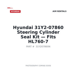 Hyundai 31Y2-07860 Hydraulic Seals . Fits HL760-7 | Fits Hyundai HL760-7 | Stocked in BC, Ships Canada-Wide