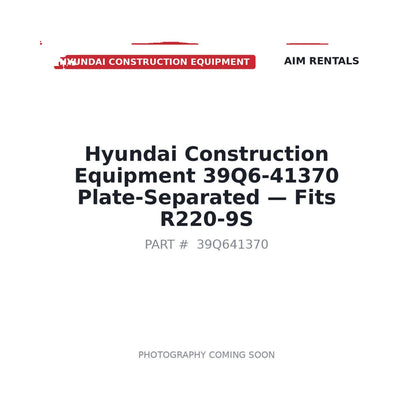 39Q6-41370 Hyundai Hydraulic Motor Parts . Fits R220-9S