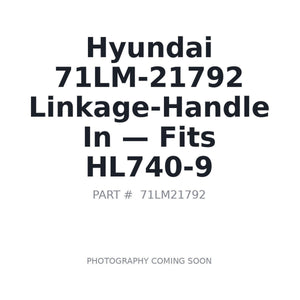 Hyundai 71LM-21792 Cab Door Linkages . Fits HL740-9 | Fits Hyundai HL740-9 | Stocked in BC, Ships Canada-Wide