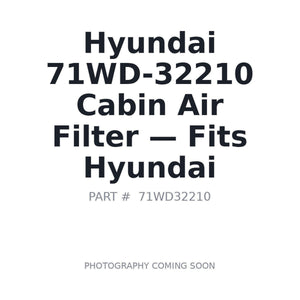 Hyundai 71WD-32210 Filters | Fits Hyundai equipment | Stocked in BC, Ships Canada-Wide