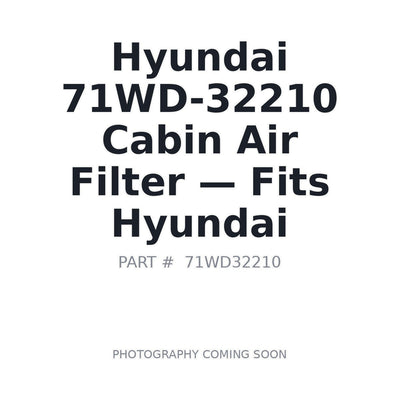 71WD-32210 Hyundai Filters