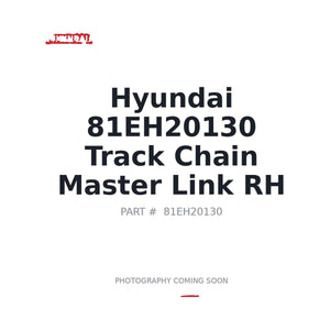 Hyundai 81EH20130 Track Chain Master Link Rh | Fits Hyundai excavators | Stocked in BC, Ships Canada-Wide