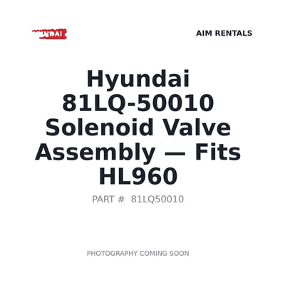 81LQ-50010 Hyundai Hydraulic Valves