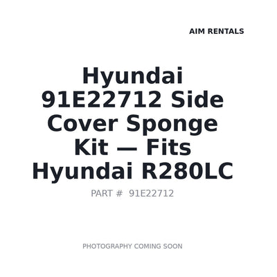 91E22712 Hyundai Side Cover Sponge Kit - Fits Hyundai R280LC