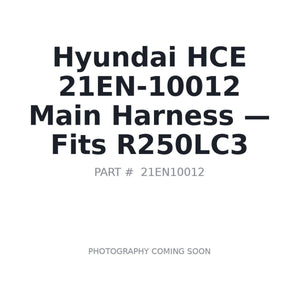 Hyundai HCE 21EN-10012 Electrical Harnesses | Fits Hyundai R250LC-3 | Stocked in BC, Ships Canada-Wide