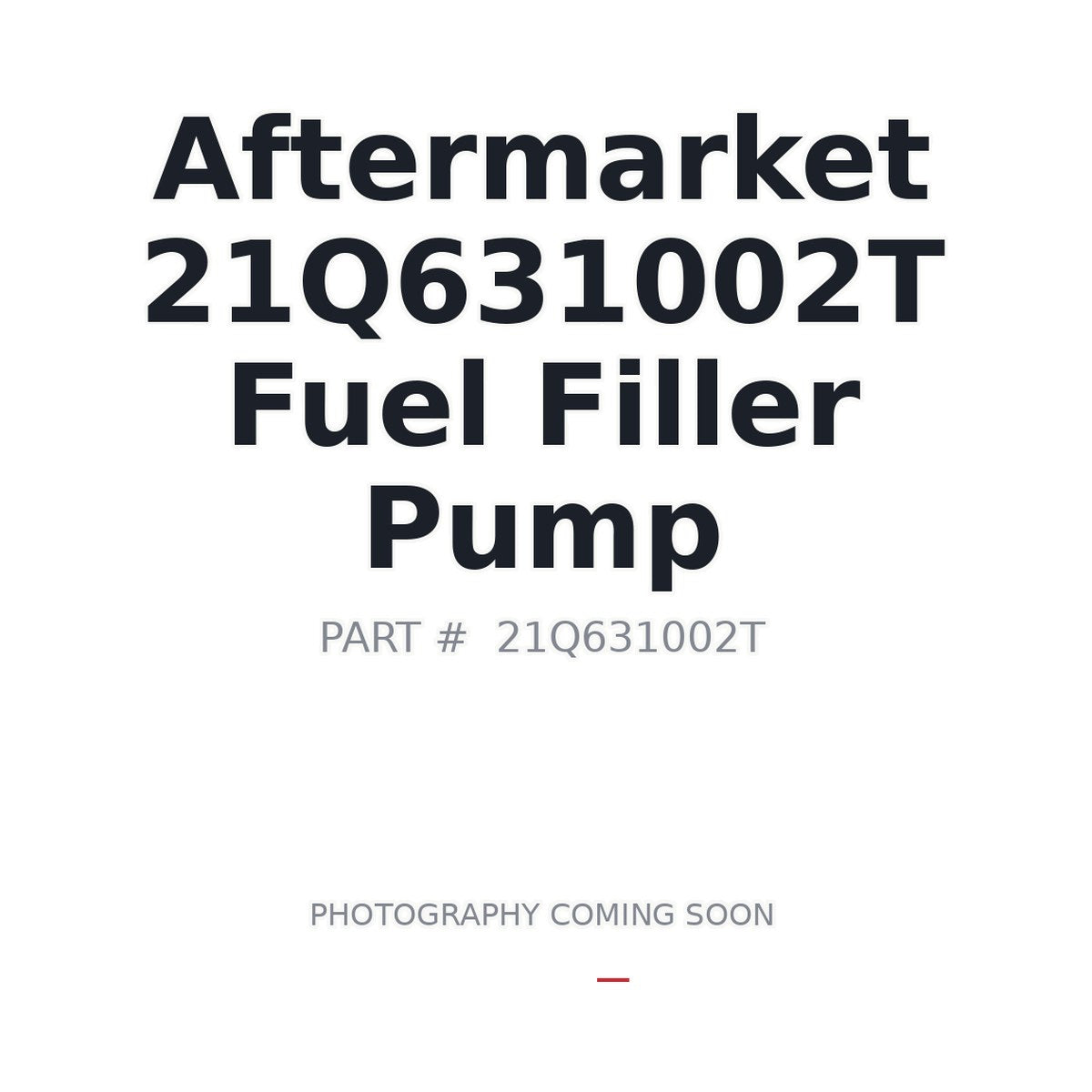 HCE Hyundai 21Q631002T Fuel Filler Pump
