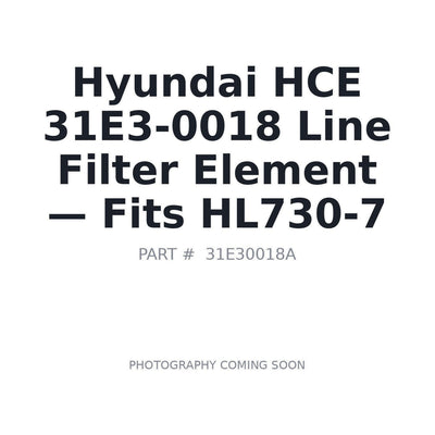 31E3-0018 Hyundai Hydraulic Line Filter