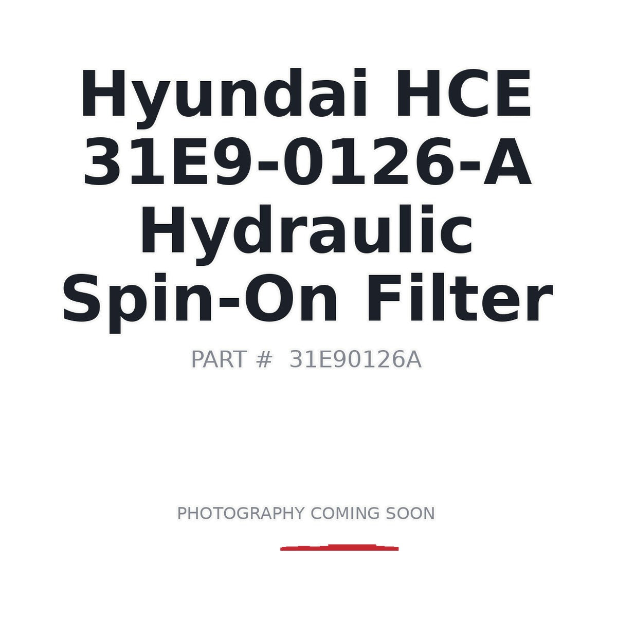31E9-0126-A Hyundai 31E9-0126-A Filters