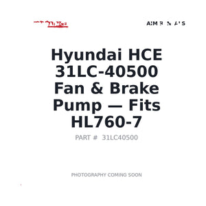 Hyundai HCE 31LC-40500 Hydraulic Pumps . Fits HL760-7 | Fits Hyundai HL760-7 | Stocked in BC, Ships Canada-Wide