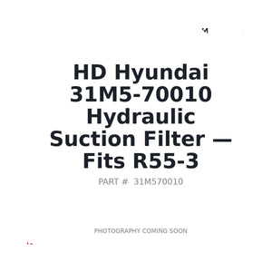 Hyundai HCE 31M570010 Filters . Fits R55-3 | Fits Hyundai R55-3 | Stocked in BC, Ships Canada-Wide