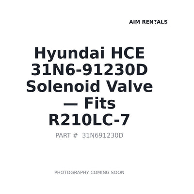 31N6-91230D Hyundai 31N6-91230D Solenoid Valves . Fits R210LC-7