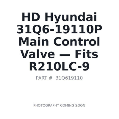 31Q6-19110P Hyundai 31Q619110 Hydraulic Valves . Fits R210LC-9