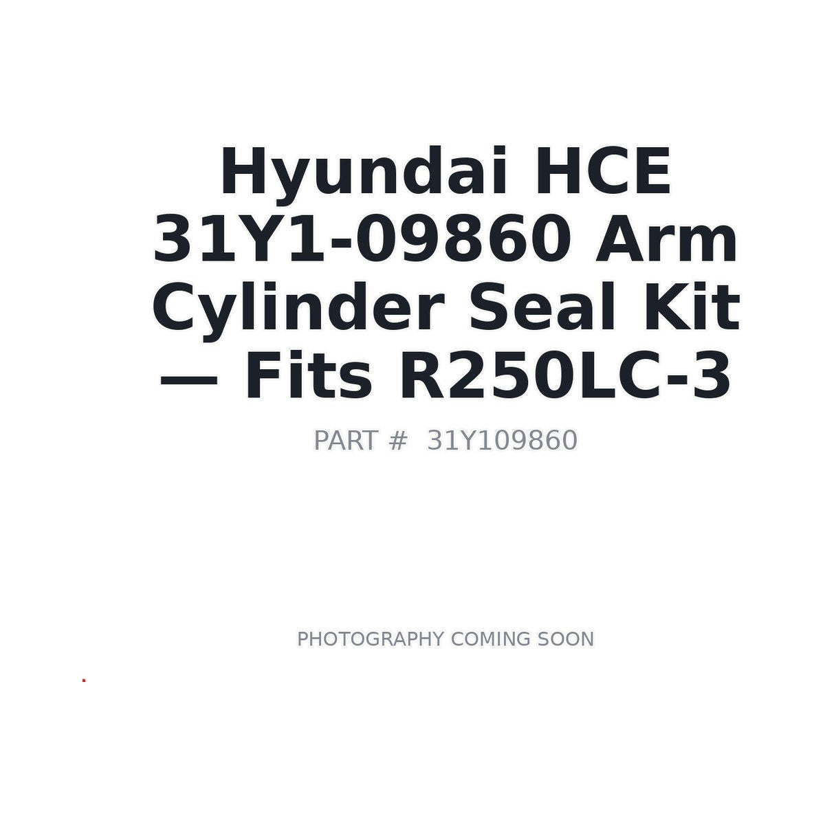 31Y1-09860 Hyundai 31Y1-09860 Hydraulic Seals . Fits R250LC-3