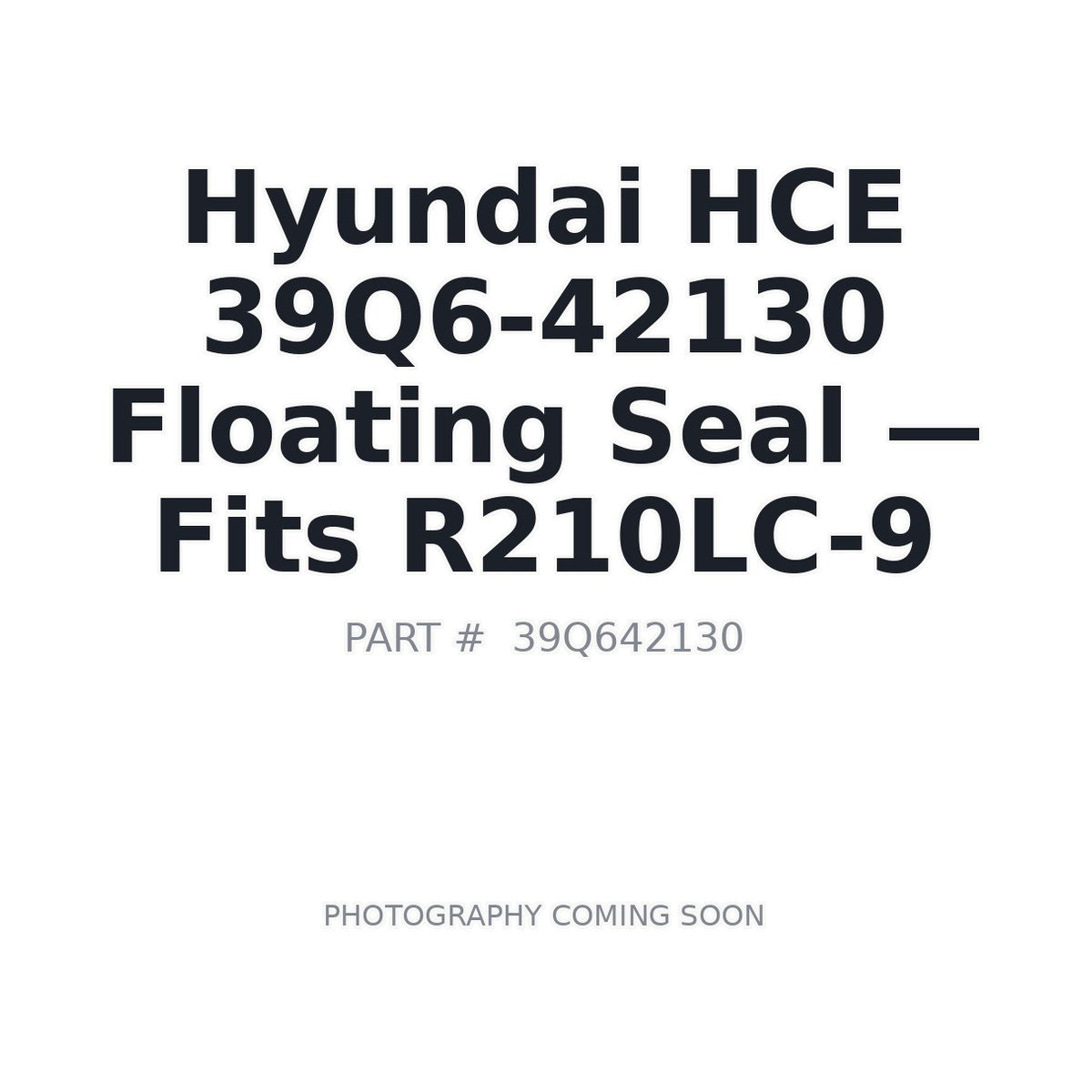 39Q6-42130 Hyundai 39Q6-42130 Hydraulic Seals . Fits R210LC-9