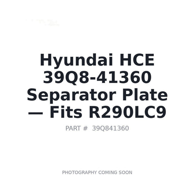 39Q8-41360 Hyundai 39Q8-41360 Hydraulic Parts