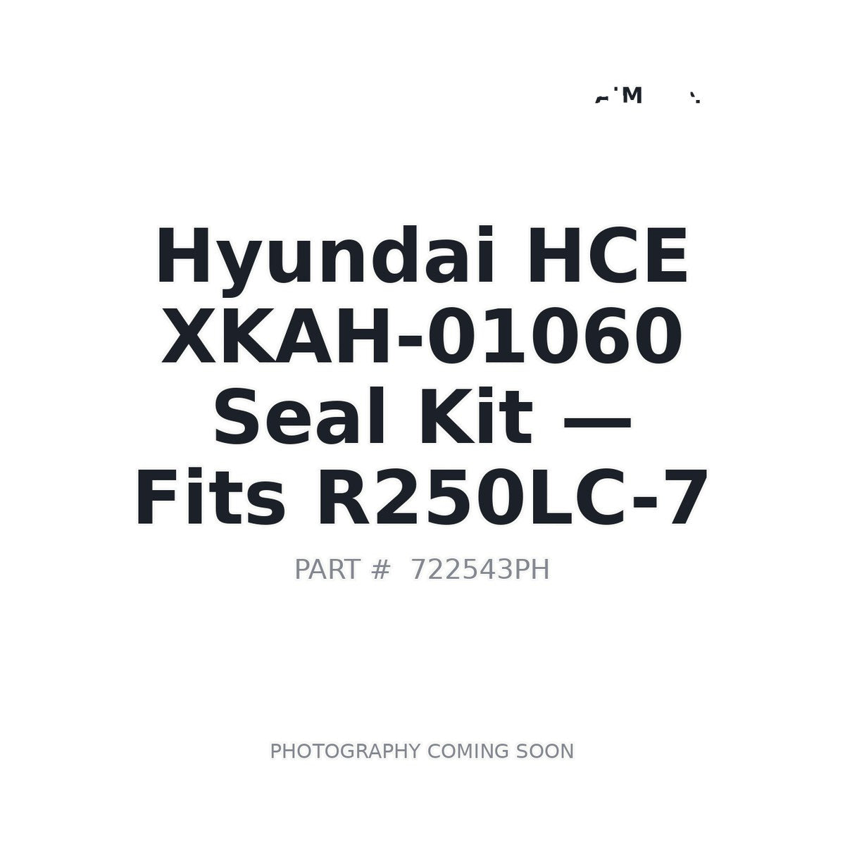 XKAH-01060 Hyundai XKAH-01060 Seal Kits . Fits R250LC-7