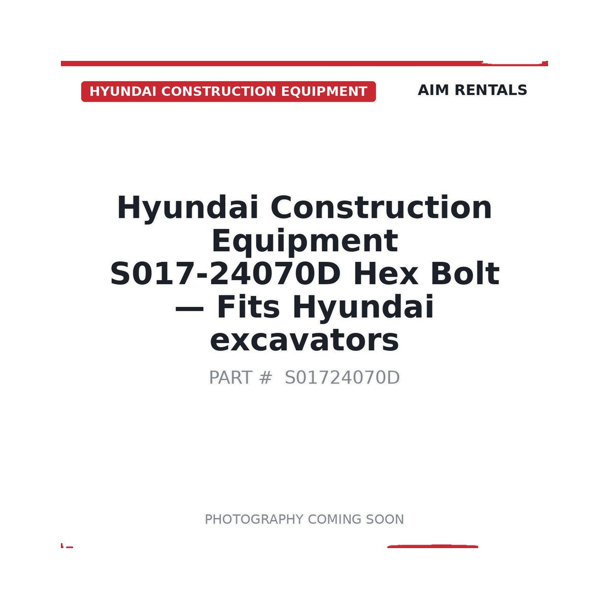 S017-24070D Hyundai Fasteners