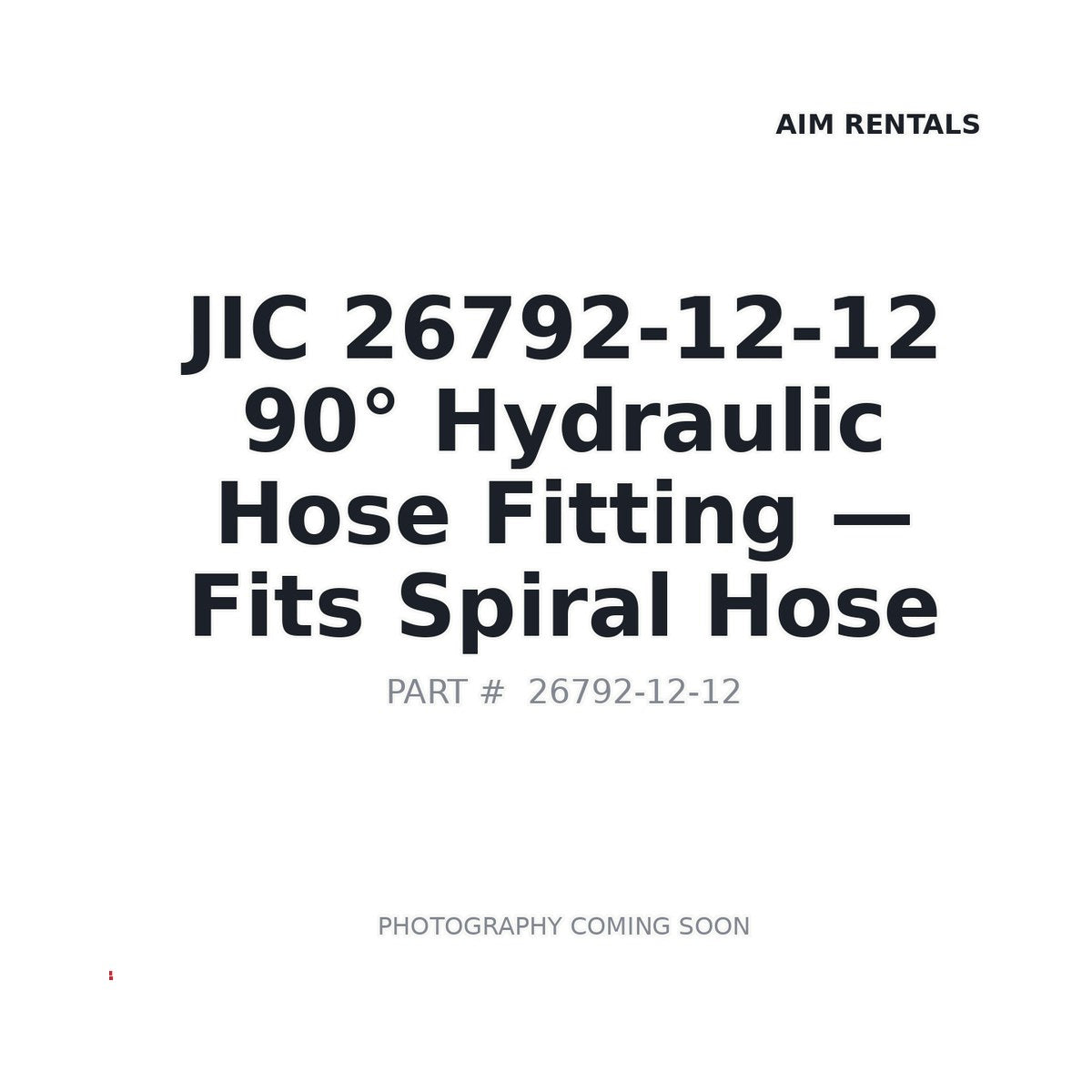 26792-12-12 26792-12-12 Hydraulic Fittings
