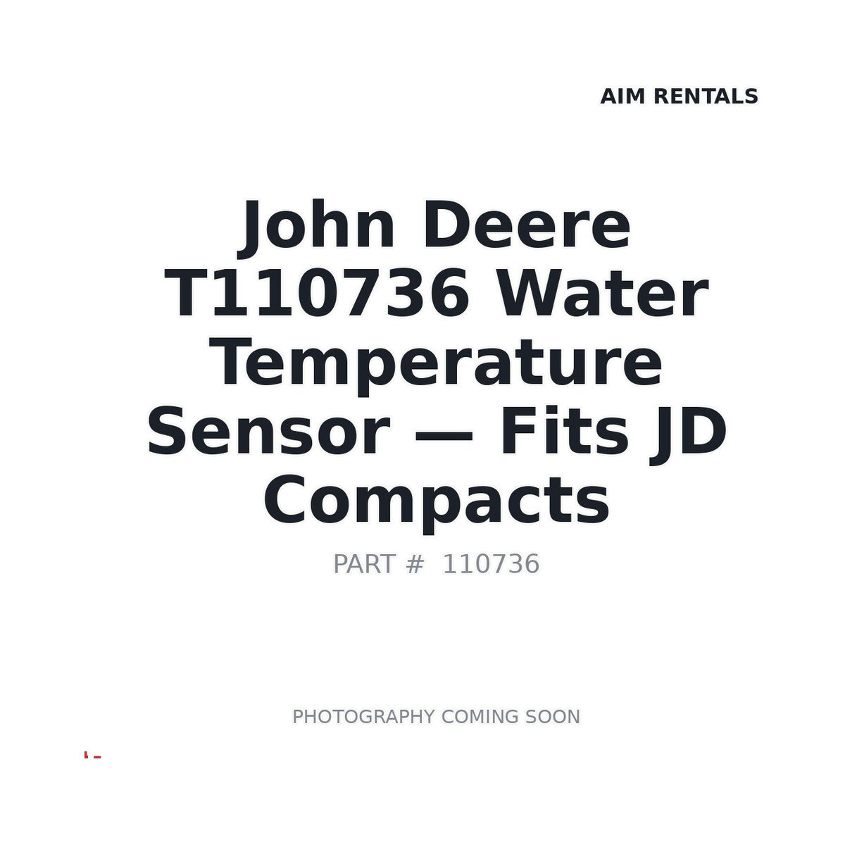 T110736 John Deere Sensors