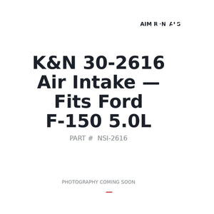 K&N 30-2616 Air Intake Systems . Fits Ford F-150 5.0L | Fits Ford F-150 5.0L | Stocked in BC, Ships Canada-Wide