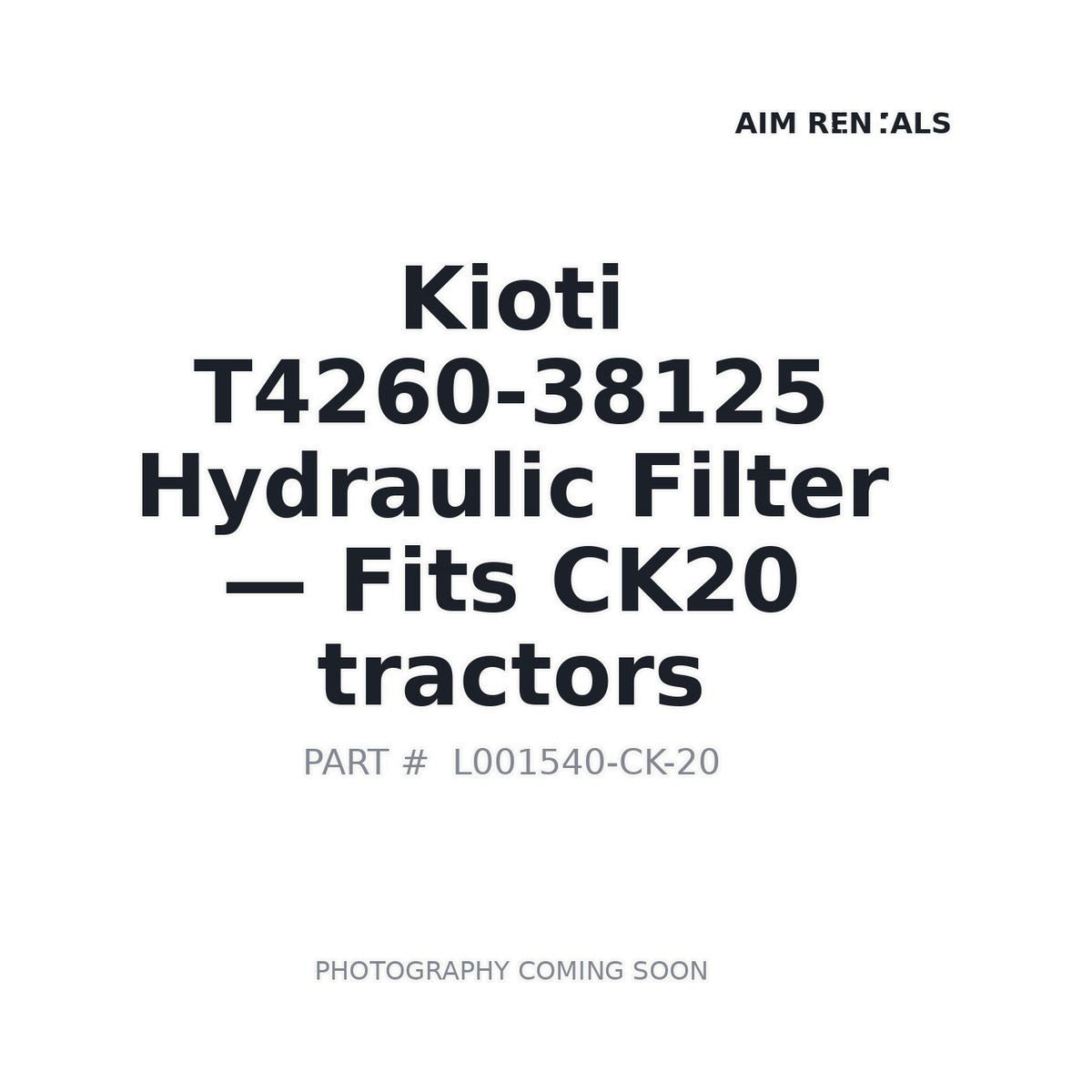 T4260-38125 T4260-38125 Filters