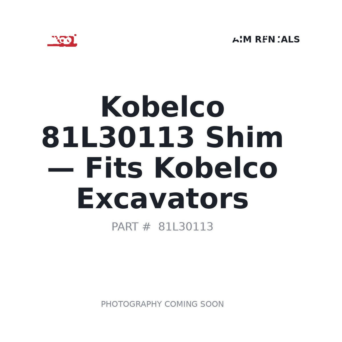 81L30113 Kobelco Shims