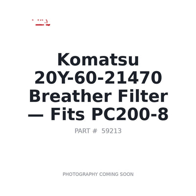 20Y-60-21470 Komatsu Filters . Fits PC200-8