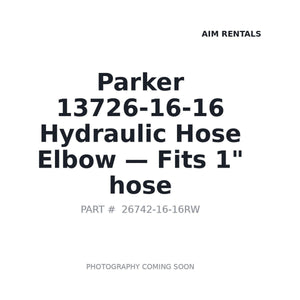 Parker 13726-16-16 Hydraulic Hose Fittings | Stocked in BC, Ships Canada-Wide