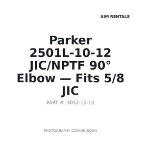 Parker 2501L-10-12 Hydraulic Fittings | Stocked in BC, Ships Canada-Wide