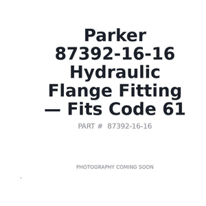 Parker 87392-16-16 Hydraulic Fittings | Fits Heavy-duty hydraulic systems | Stocked in BC, Ships Canada-Wide