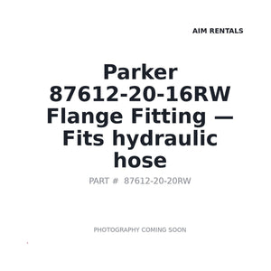 Parker 87612-20-16RW Hydraulic Fittings | Stocked in BC, Ships Canada-Wide
